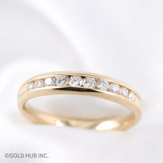 Channel Set Special Occasion Ring in 14K Yellow Gold
