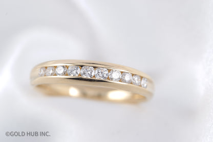 Channel Set Special Occasion Ring in 14K Yellow Gold