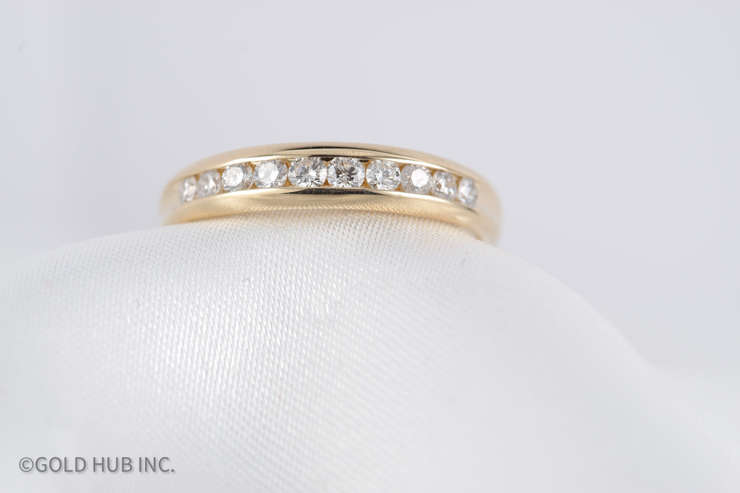 Channel Set Special Occasion Ring in 14K Yellow Gold
