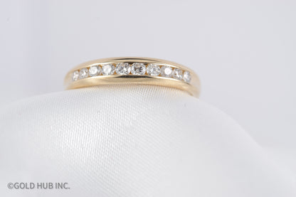 Channel Set Special Occasion Ring in 14K Yellow Gold