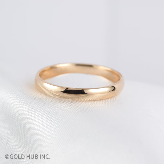Yellow Gold (14K) Classic Wedding Band, Size 10