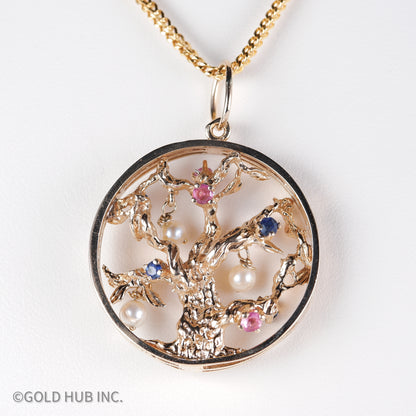 Tree of Love Gold Pendant