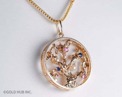 Tree of Love Gold Pendant