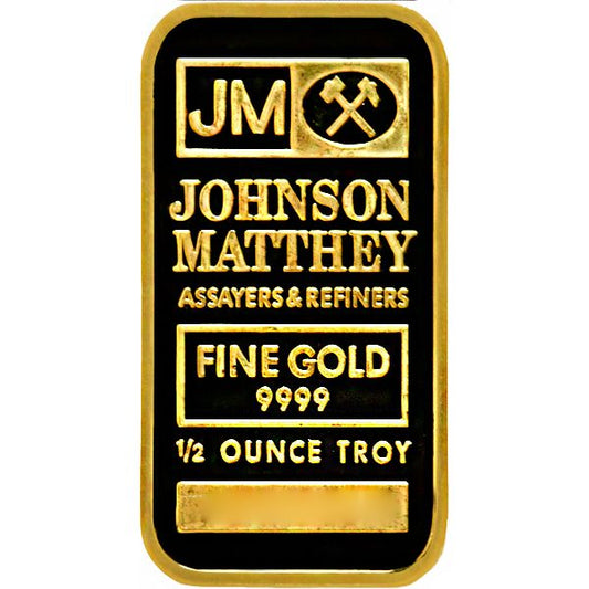 Half OZ Johnson Matthey Gold Bar