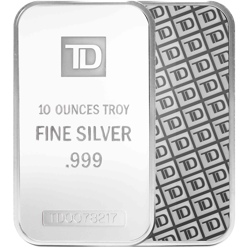 10 OZ TD bank Silver Bar