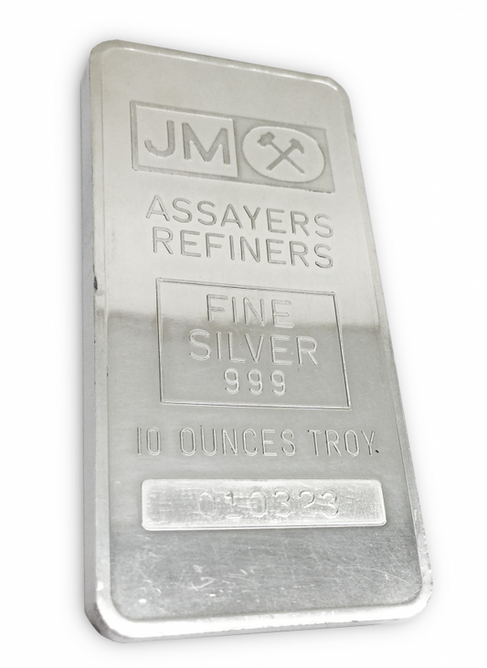 10  OZ Johnson Matthey Silver Bar