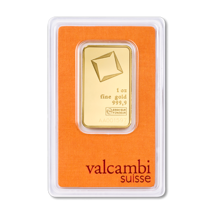 1 OZ Valcambi Gold Bar