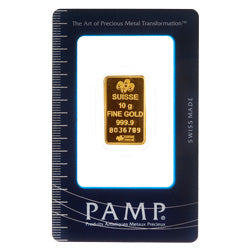 10 gram PAMP Suisse Gold Bar