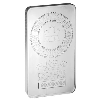 10 OZ Royal Canadian Mint Silver Bar